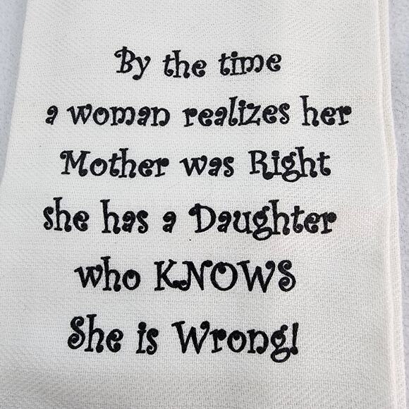 New Set 2 Kitchen Dish Towels 26 x 15 Park Designs 100% Cotton Mom Best Friend - Picture 3 of 9